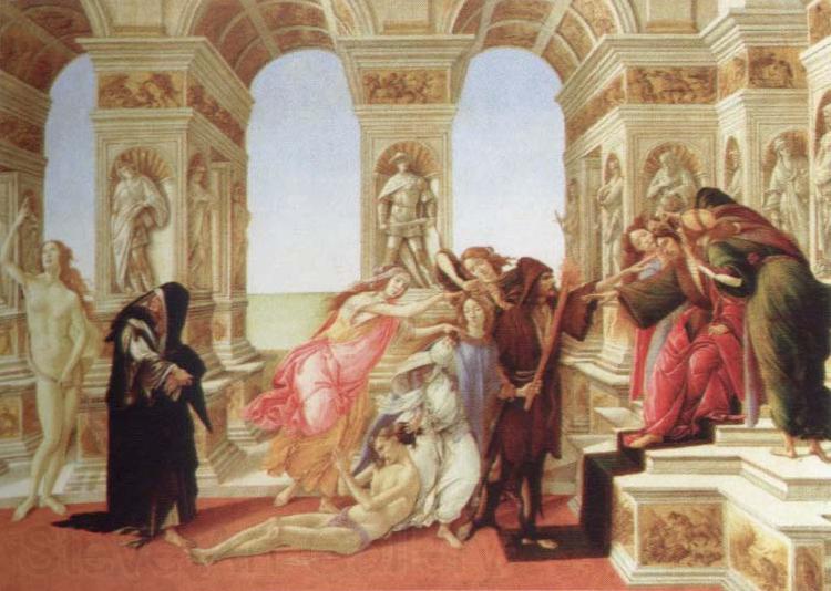 Sandro Botticelli calumny of apelles Norge oil painting art